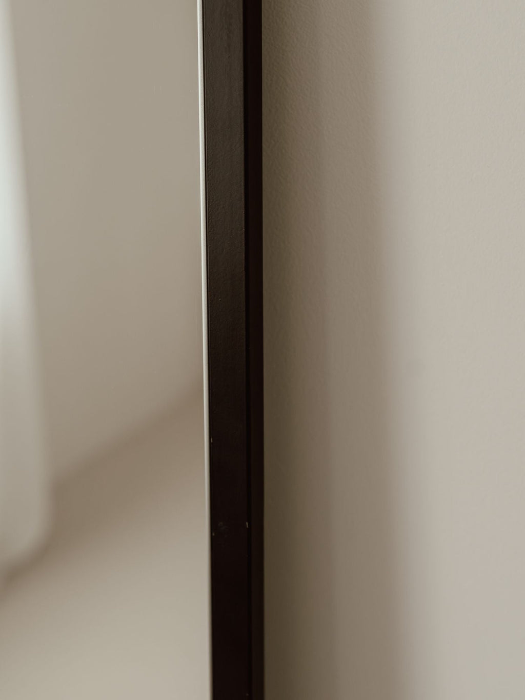 Large Rectangular Standing Mirror, 180x100 cm, Black
