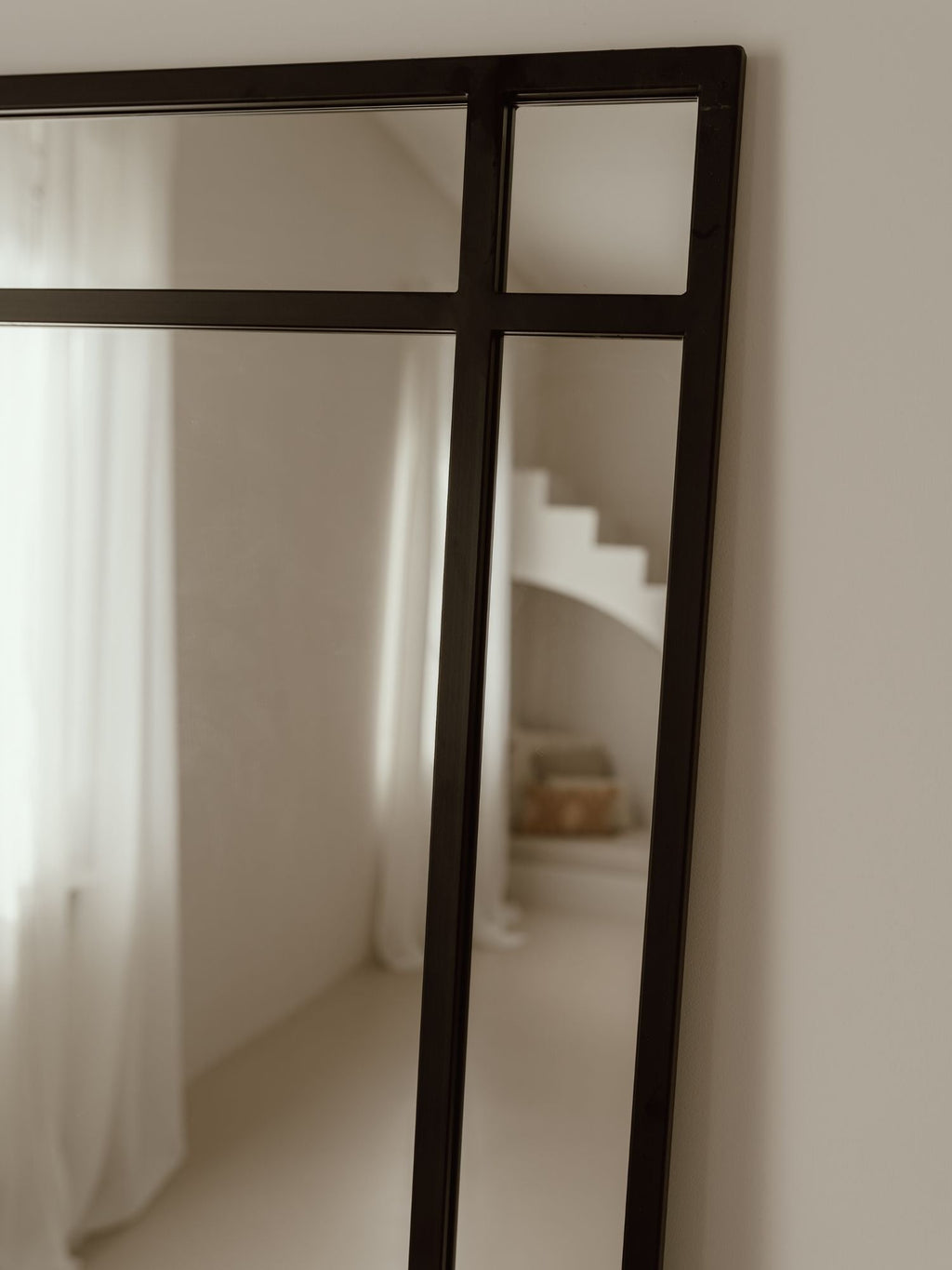 Large Standing Mirror, 180x80 cm, Black
