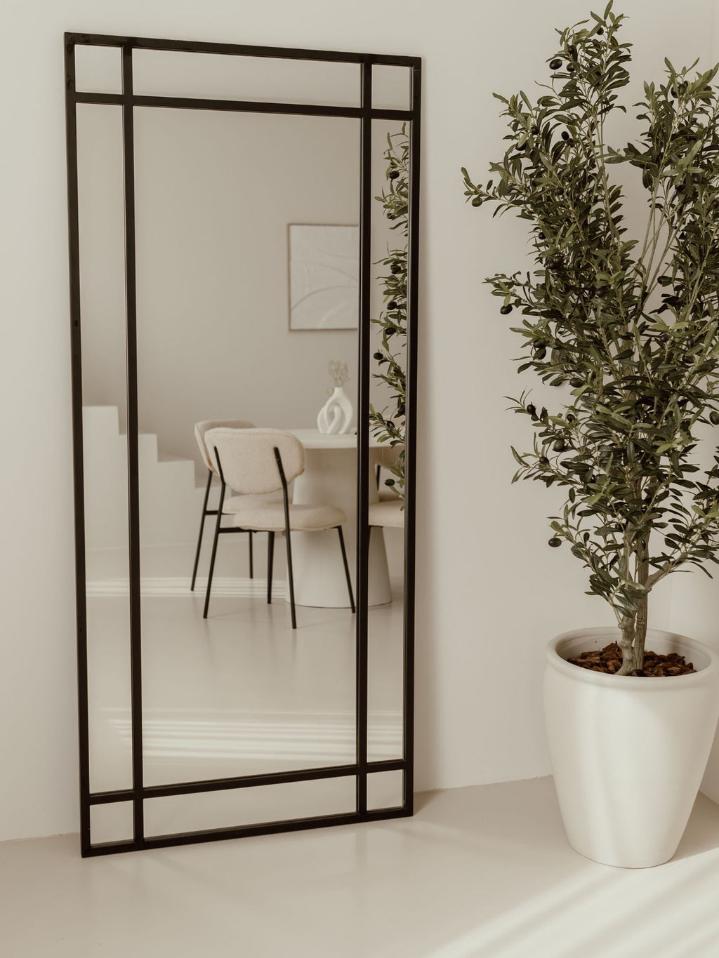 Large Standing Mirror, 180x80 cm, Black