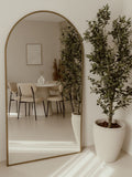 Large Standing Oval Mirror 180x100 Bronze