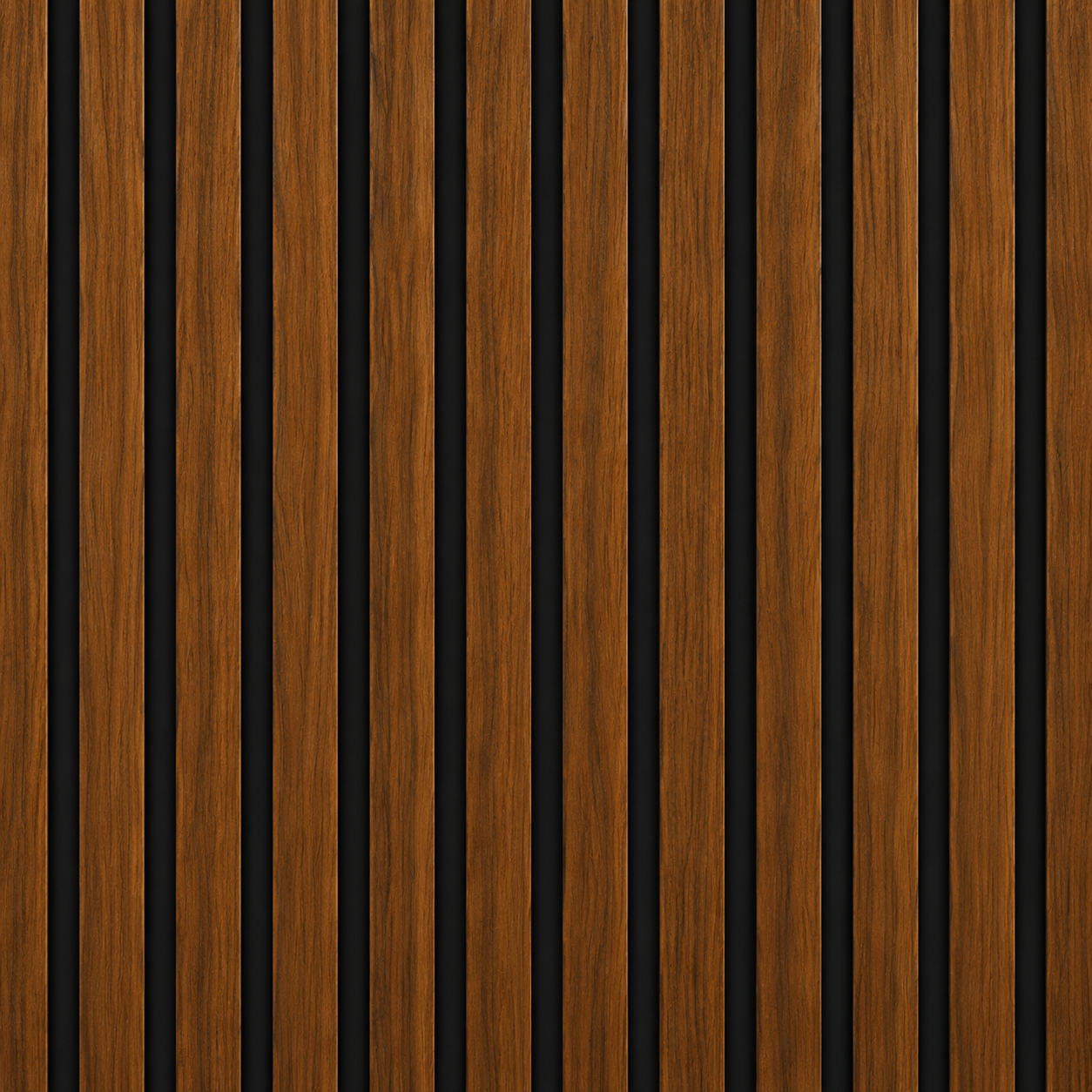 Brunello XL Walnut Acoustic Slat Panel – 270 × 110 cm